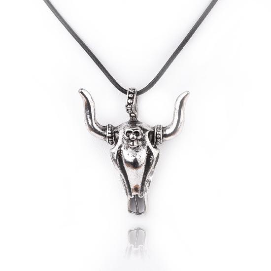 The Diablo Bull Skull Goat Head Pagan Necklace