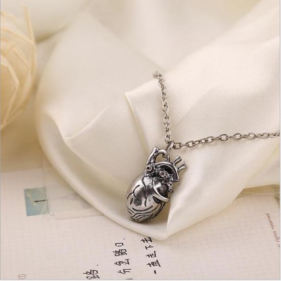 Anatomical heart necklace/