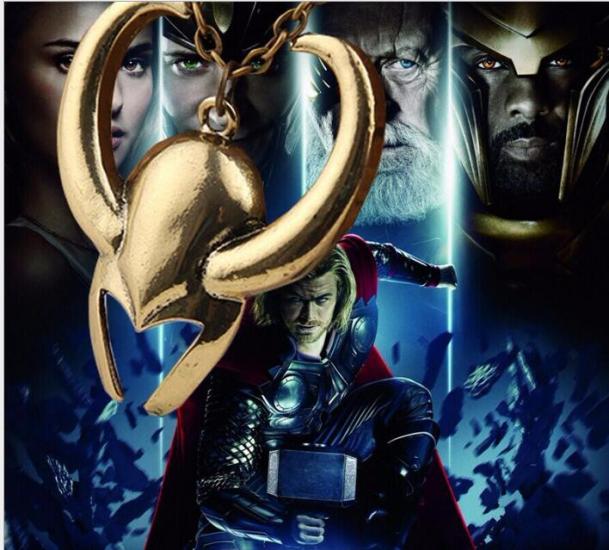 The Avengers movie surrounding Thor mask pendant necklace