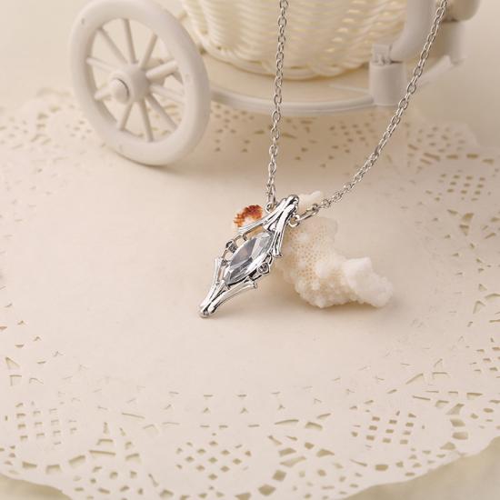 Galadriel King Medicine Bottle Necklace Crystal Lotr Pendant Movie Jewelry ’’Lord of The Hobbit’’ Magic Bottle Pendant Necklace/