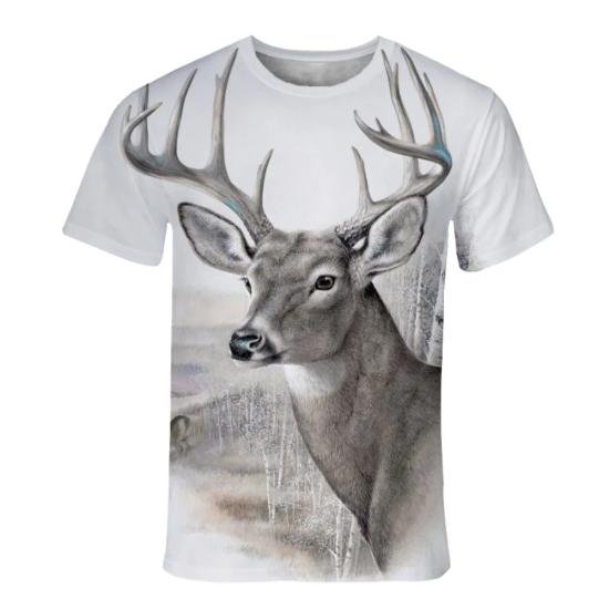 Deer in Vinter Adventure Lifestyle T shirt