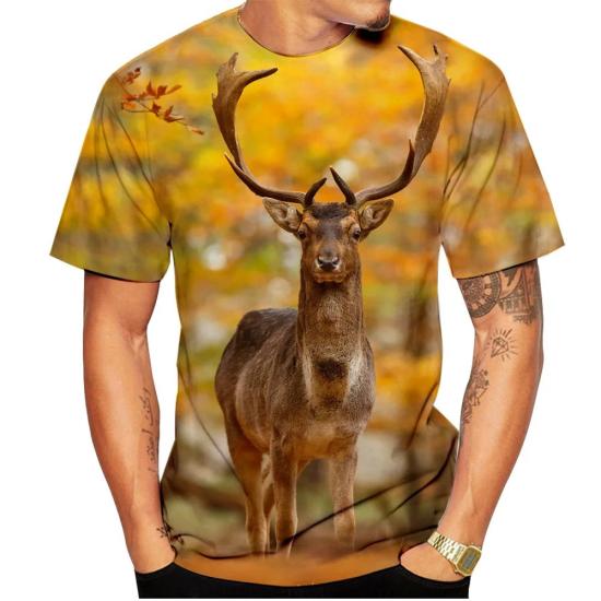 Gold Deer Adventure Lifestyle T shirt