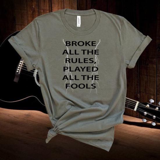 ACDC  lyrics T shirts hard rock,Lighting Authentic