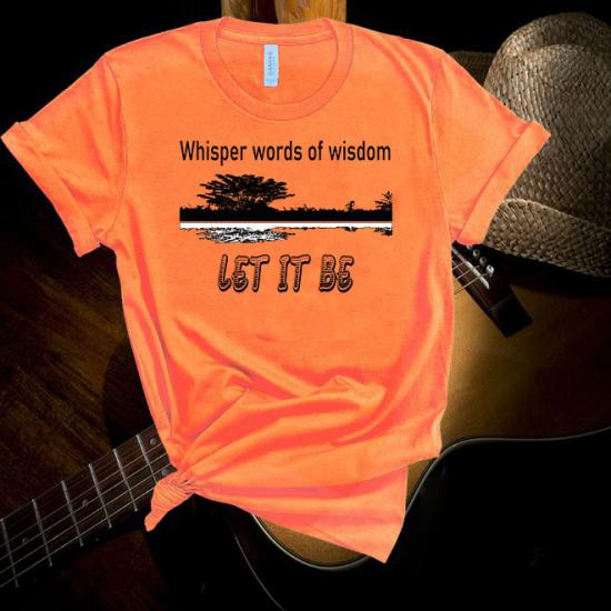 The Beatles,Let It Be Whisper Words of Wisdomv T Shirt