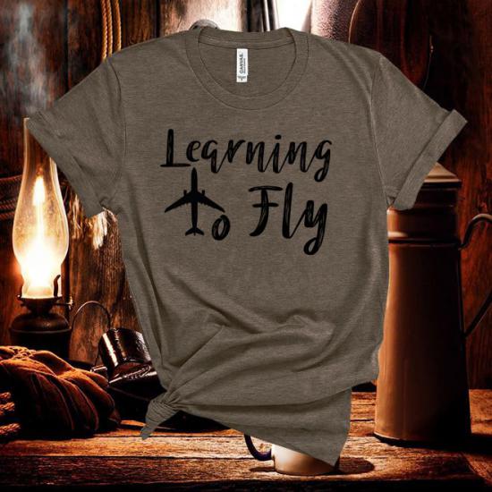 Tom Petty and  the Heartbreakers Tshirt,Leaning to Fly lyric tee