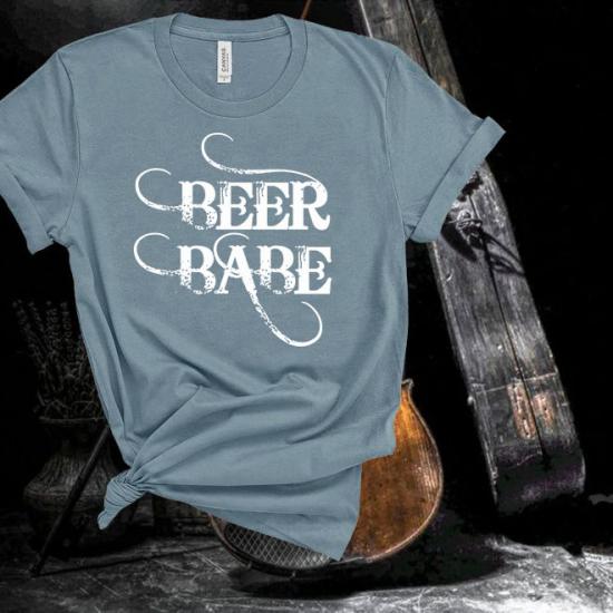 Beer Babe Tee Shirt,Beer shirt,,Beer Drinking Babe Tshirt