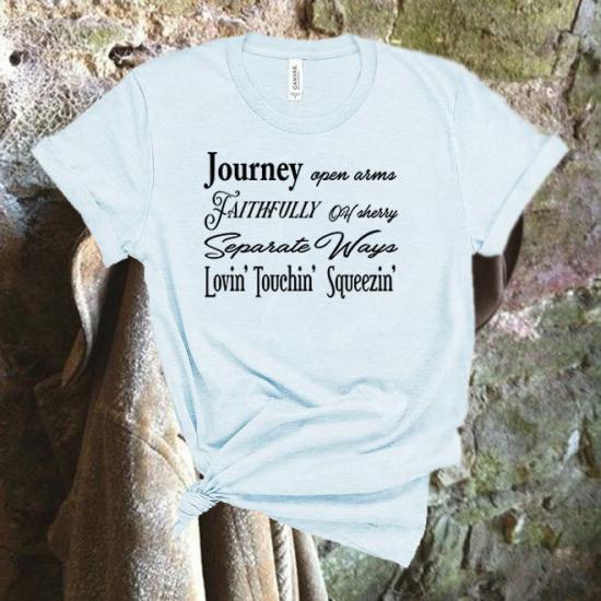 Journey Band Music,Faithfully Open Arms Tshirt