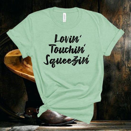Journey,Lovin Touchin Squeezin,Music Inspired Tshirt/