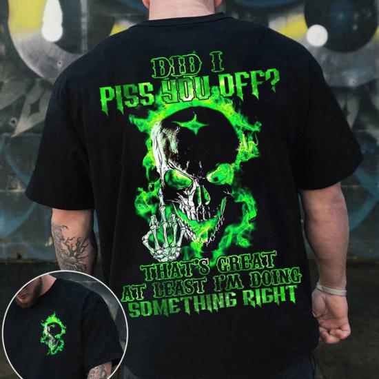 Neon Green Skull Tshirt
