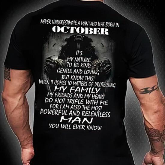 October Man Tshirt