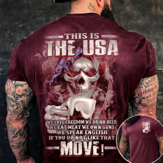 This Is Usa,Red Tshirt