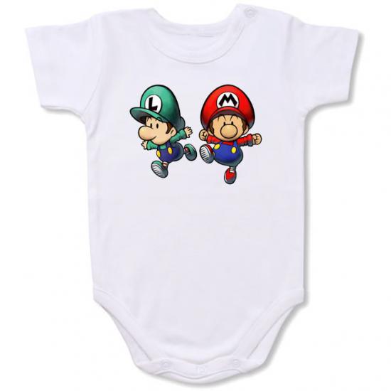 Baby Super Mario Luigi   Cartoon BABY Bodysuit Onesie /