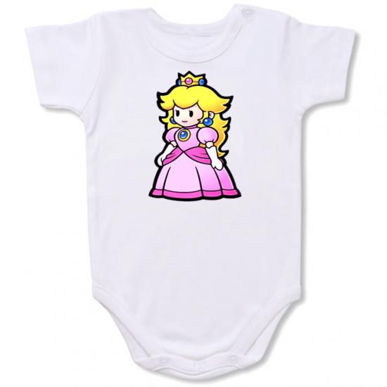 Super Mario Princess Peach  BABY Bodysuit Onesie /