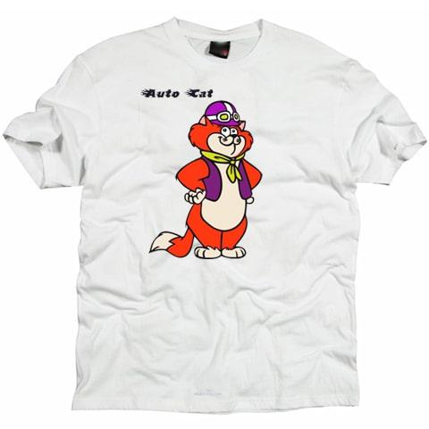 Auto Cat Retro Cartoon T shirt /