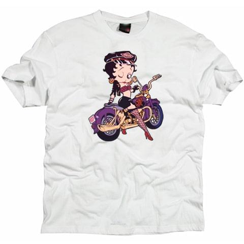 Betty Boop Biker Cartoon T shirt