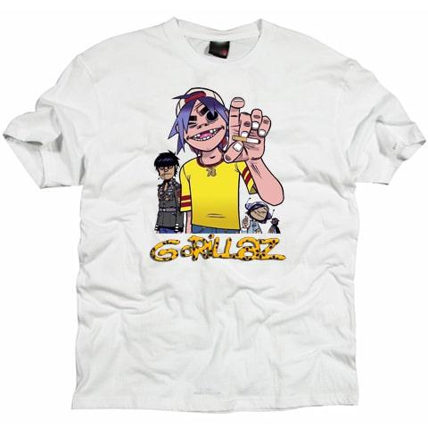 Gorillaz Cartoon Rock Band Retro T shirt /