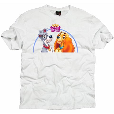 Lady and the Tramp Cartoon T shirt