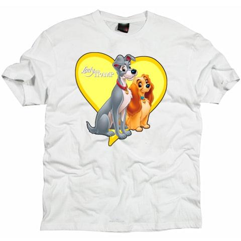 Lady and the Tramp Cartoon T shirt