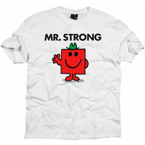 Mr Strong Mr Men Cartoon T shirt