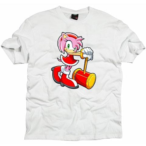 Sonic the Hedgehog Amy Rose Cartoon T shirt