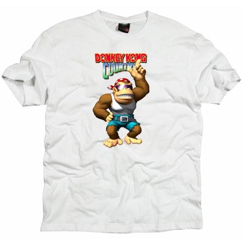 Super Mario Cool Dk Jungle  Cartoon T shirt