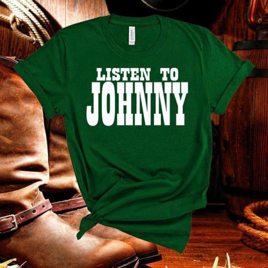 Johnny Cash,LISTEN TO JOHNNY CASH,Country Music Tshirt/