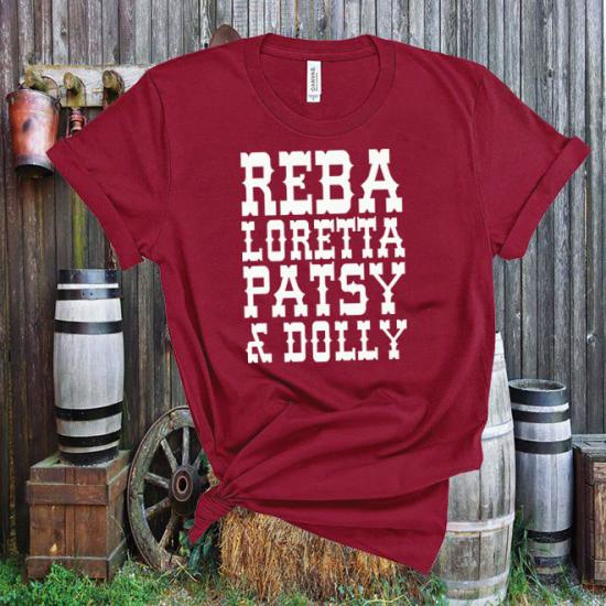Reba Loretta Patsy Dolly,Country Music Tshirt/