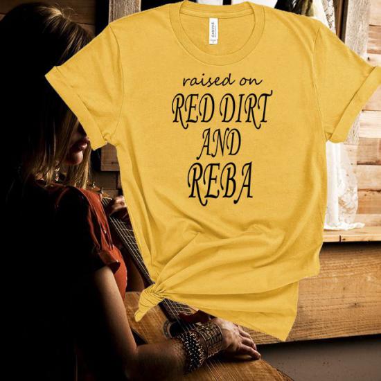 Reba McEntire,Raised on Red Dirt and Reba,Country Music Tshirt