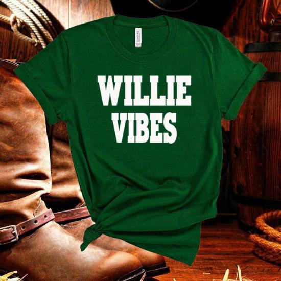 Willie Nelson Tshirt, Vibes,Country Music Tshirt/