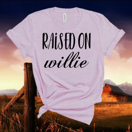 Willie Nelson.Raised On Willie,Country Music Tshirt/
