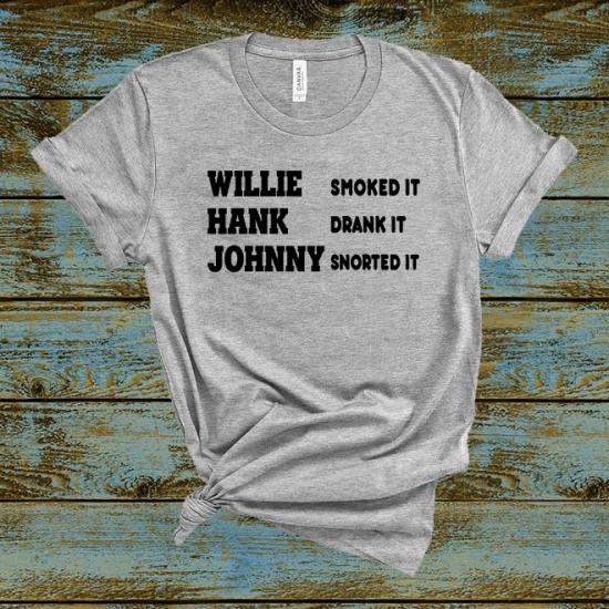 Willie Smoked it... ,Country Music Tshirt/