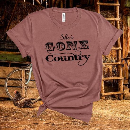 She’s Gone Country,Country Music Fan Tshirt