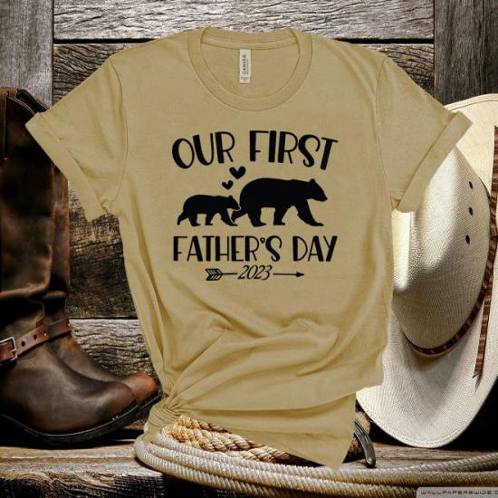 Fathers Day Bundle Our First Fathers Day T-Shirt/