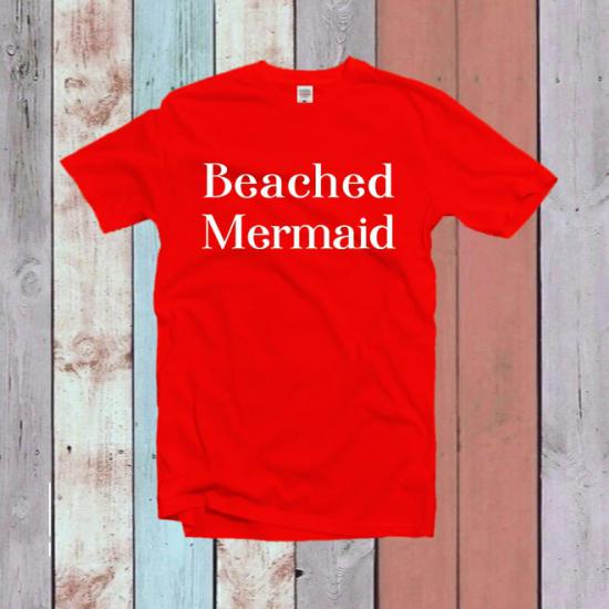 Beach Mermaid T Shirt T-Shirt Womens Graphic Tee
