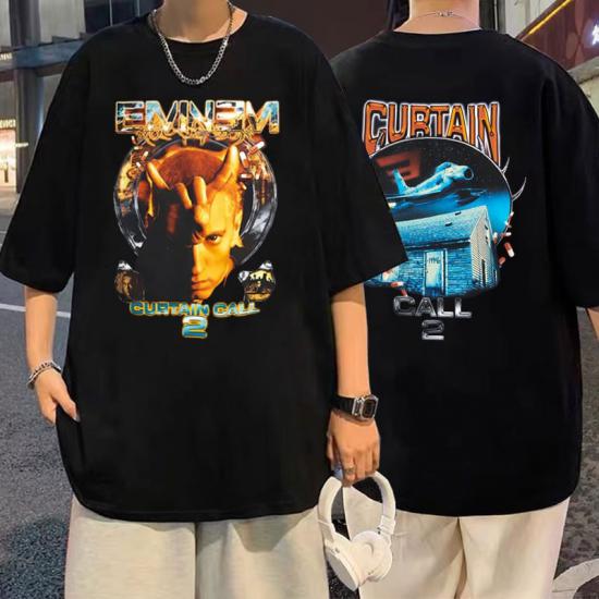 Eminem Tshirt,Curtain Call,Hip Hop Rap Tshirt/