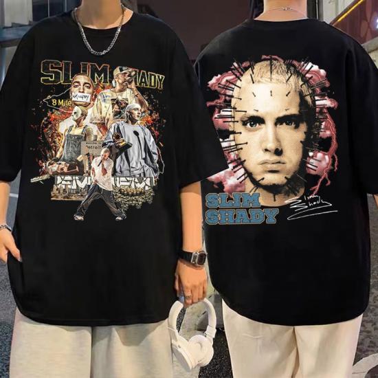 Eminem Tshirt,Slim Shady 8 miles Rap Tshirt