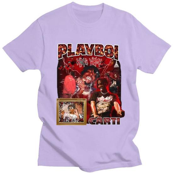 Playboi Carti,Rapper,Hip Hop Graphic,light purple Tshirt