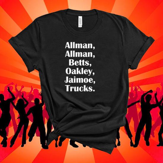 Allman Brothers Tshirt,Allman,Betts,Oakley,Jaimoe,Trucks,Allman Bros Tshirt/