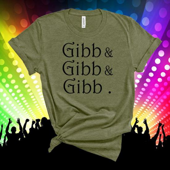 Bee Gees Gibb Gibb Gibb brothers Line Up  Tshirt
