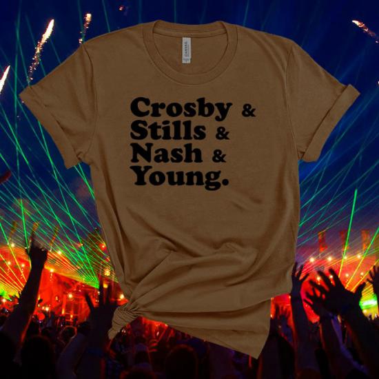 Crosby Stills Nash And Young,Country Music Line Up  Tshirt/