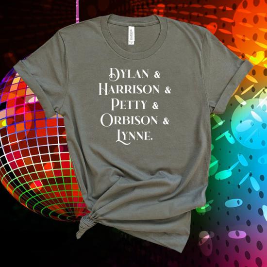 Dylan, Harrison, Petty, Orbison, Lynne, Music Line Up  Tshirt/