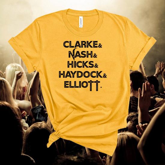 The Hollies Tshirt,Clarke,Nash,Hicks,Haydock,Elliott/