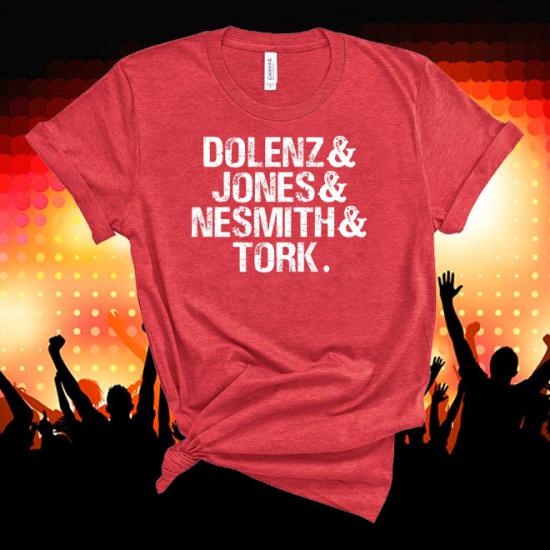 The Monkees Tshirt,Dolenz, Jones, Nesmith, Tork, Music Tshirt/