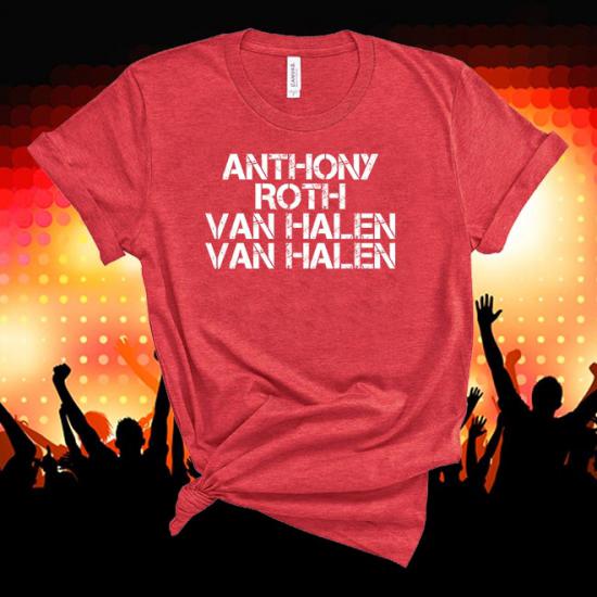 Van Halen Tshirt,Classic Rock David Lee Roth, Eddie Van Halen/