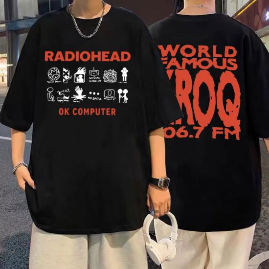 Band Rock ,Radiohead OK Computer Pablo Honey Tour Tshirt