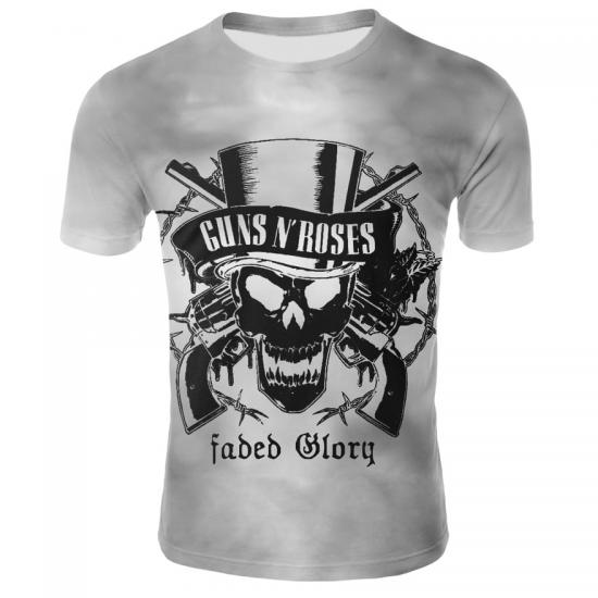 Guns N Roses,Rock Band Tshirt/