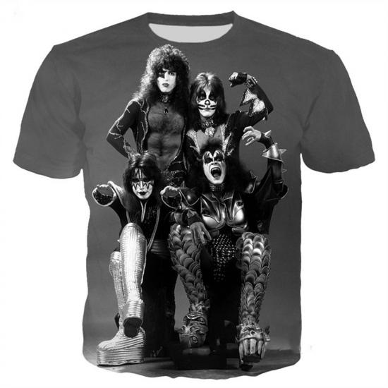 Kiss,Metal Rock Music,Rocket Ride Tshirt