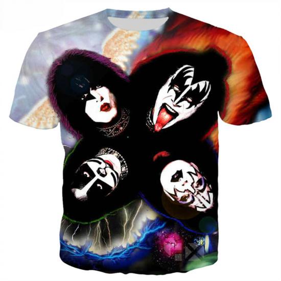 Kiss,Metal Rock Music,Say Yeah Tshirt/