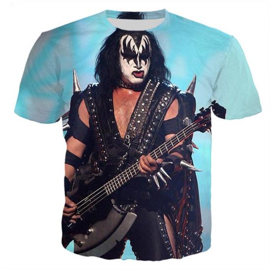 Kiss,Metal Rock Music,Two Timer Tshirt/
