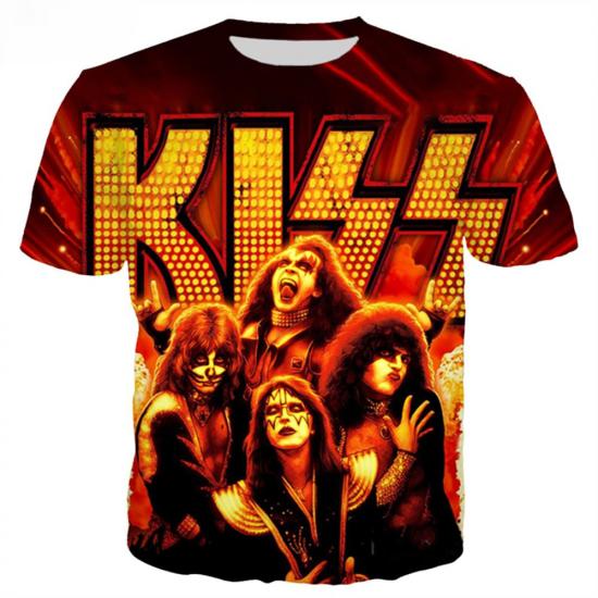 Kiss,Metal Rock Music,War Machine Tshirt/